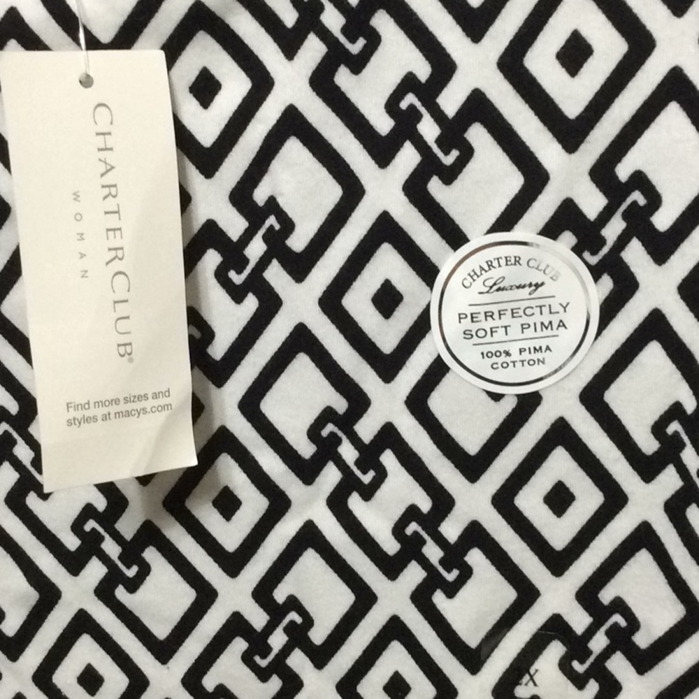 Charter Club 2X Prima Cotton Short Sleeve Shirt NWT - Picture 2 of 6